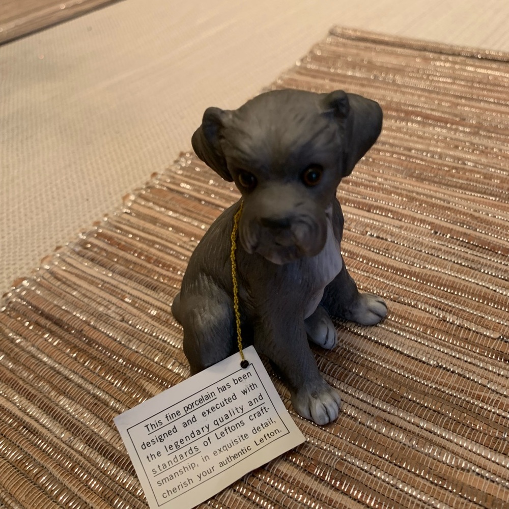 Lefton schnauzer figurine